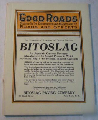 Good roads 1916 construction magazine vol.49, no.19