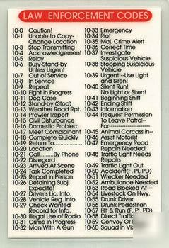 Law enforcement codes card
