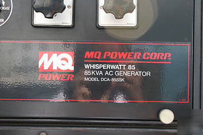 MQ85 power whisperwatt 68KW industrial generator 