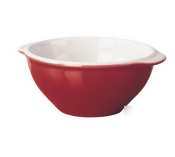 New cerise red ceramic gratinee bowl - 5.5IN dia.