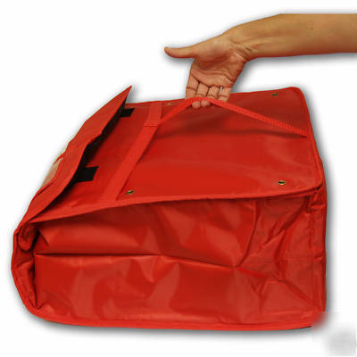 Quality insulated food delivery bag holds 4 16