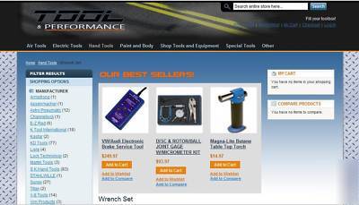 Shop tools and equipment website for sale