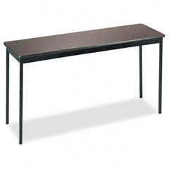 Barricks nonfolding utility table with steel legs