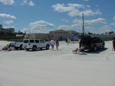 Beach wagon premier location on daytona beach 
