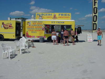 Beach wagon premier location on daytona beach 