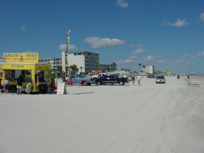 Beach wagon premier location on daytona beach 