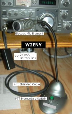 Desk microphone kenwood ts 830 530 120 130 520 820 T599