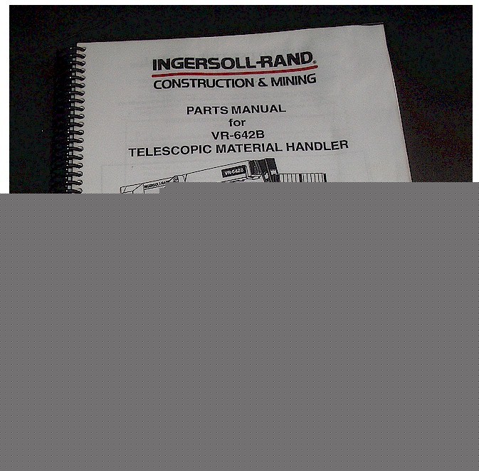 Ingersoll rand vr-642B forklift parts catalogue manual