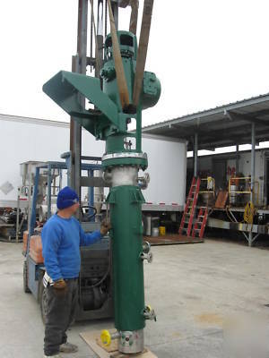 Lightnin stainless steel reactor, column mixer 