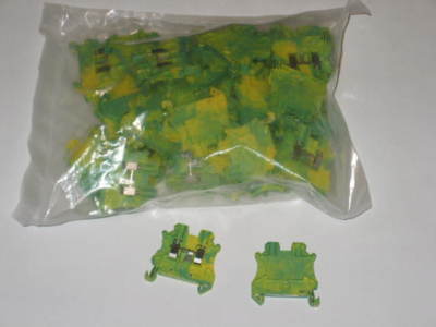 New phoenix ground screw terminal block ut 4-pe qty-49 