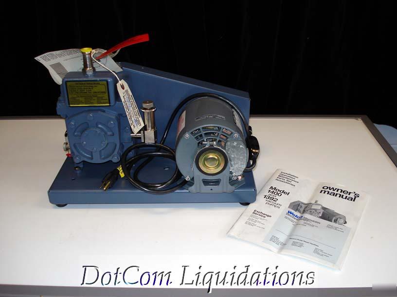New welch duoseal 2-stage high vacuum pump 1400 * *