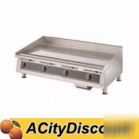 Star 48IN gas griddle w snap action thermostatic contro