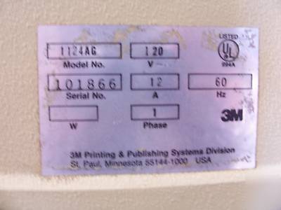 3M 1124 plate processor