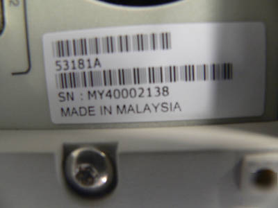 Agilent 53181A frequency counter 12.4 ghz option 010 