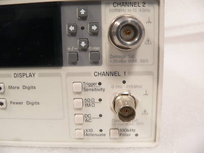Agilent 53181A frequency counter 12.4 ghz option 010 