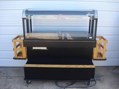 Display hot case food warmer hatco glo ray 48