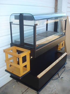 Display hot case food warmer hatco glo ray 48