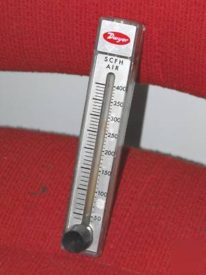 Dwyer - model #fi-593 flowmeter - scaled 50-400 scfh
