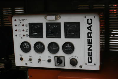 Generac 2000 series 25 kva 3 phase generator on trailer