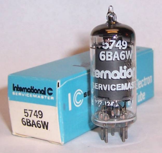 New in box 5749 / 6BA6 ham radio rf / if amp tube