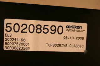 New leybold, oerlikon td-20 turbo pump controller, oem 