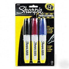 Sharpie 34823C: prof. permanent marker, 3-color pack