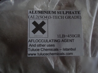  aluminum sulfate powder high purity AL2(SO4)3 1LB