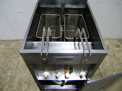 Valentine double basket electric fryer