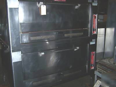 Vulcan double deck pizza baking commercial kitchen oven