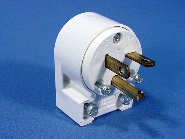 Leviton straight blade angled plug 5-20 20A 125V 520AN