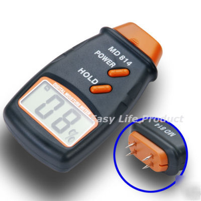 Digital 4 pins wood moisture meter bamboo tester 40% A4