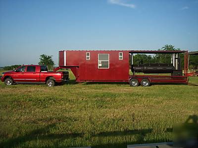 New bbq concession trailer pit, kitchen, smoker, grill