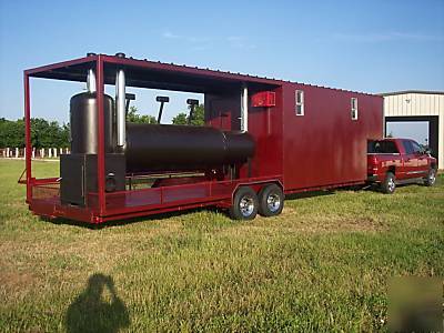 New bbq concession trailer pit, kitchen, smoker, grill