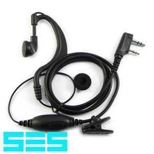 1033# 2 pin ptt earpiece mi kenwood radio 110+913