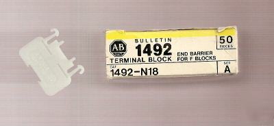 Allen bradley 1492-N18 end plate ( box of 50 )