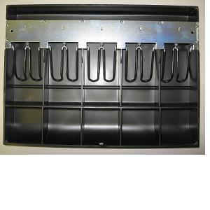 Apg cash drawer till w/ extra rear coin slots