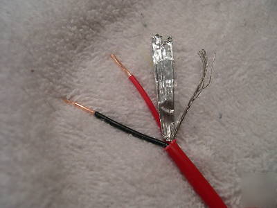 Copper wire, 2 cond 18 awg, shielded, >1000FT box alarm