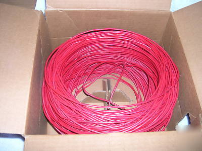 Copper wire, 2 cond 18 awg, shielded, >1000FT box alarm