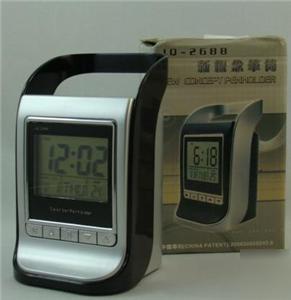 Desktop pen holder digital alarm clock thermometer
