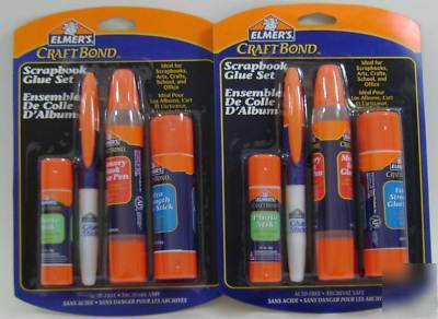 Elmerâ€™s glue craft bond scrapbooking glue set 2 pack