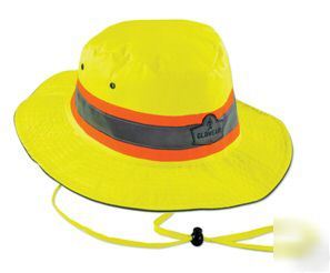 Ergodyne glowear safety high vis ranger hat lime green 
