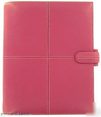 Filofax classic cross leather A5 organizer diary pink