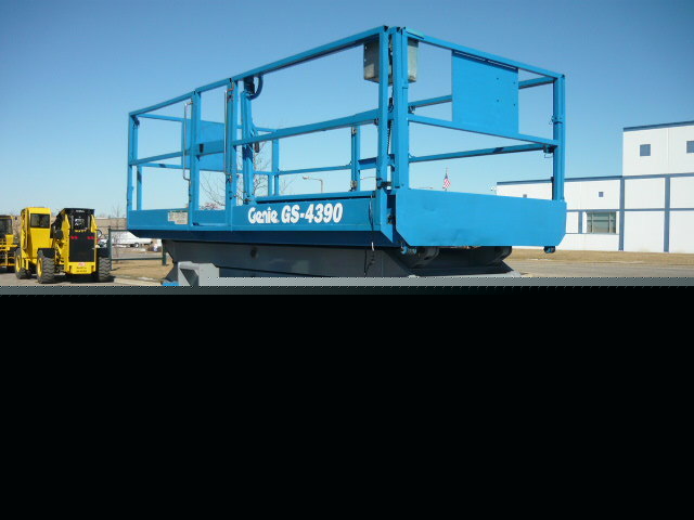 Genie gs 4390 rt all terrain scissor lift boom aerial