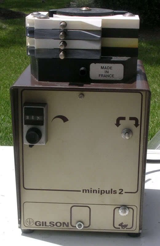 Gilson minipuls 2 peristaltic pump, 4 channel