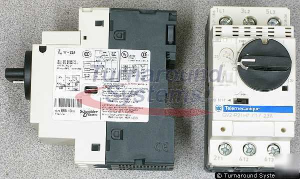 New square d GV2P21H7 manual starters, lot of 2, 