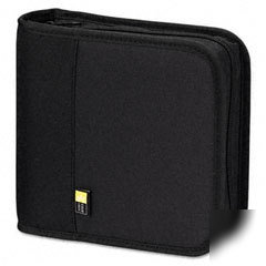 Nylon cd/dvd binder, capacity 24, black (CLGBNB24)