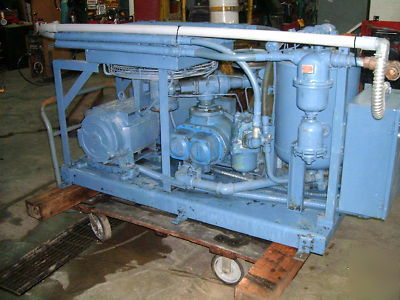 Quincy rotary screw compressor - 30HP - 342 hours 