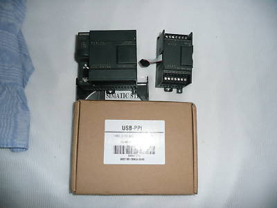 Siemens S7200 222CPU plc+io module+usb cable+software