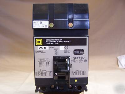 Square d FC36025 25A circuit breaker