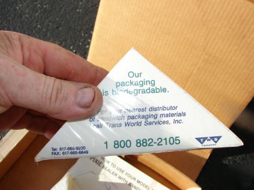 Trans world services pixie sandwich sealer packaging